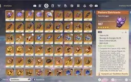 PS5/PS4 CONTA GENSHIN IMPACT RANK 59 COM 16 PERSONAGENS 5 *