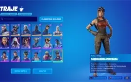 CONTA FORTNITE RENEGADE RAIDER E CAVALEIRO NEGRO