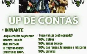 ✅Up de Contas GTA 5 Online PC - 1 Bilhão + Extra ✅