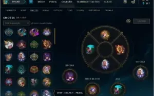 Conta League of Legends muitos champions DiamanteIV