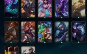 Conta League of Legends muitos champions DiamanteIV