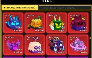 Conta Blox Fruits  ( Full Gamepass + Perma Fruits) 30K Robux