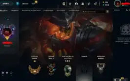 Contal Lol Lvl 405, 196 Skins, Gold 2 Flex - Full Acesso