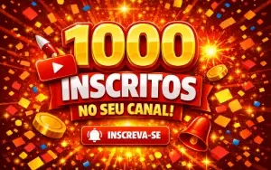 1.000 Incritos Em Seu Canal Do Youtube