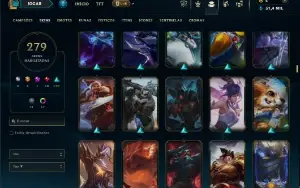 Ferro 1 com TODOS os champs e 279 Skins + 4 Ultimates