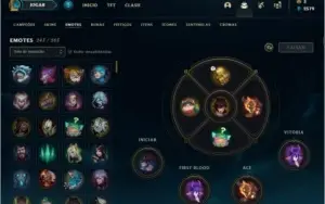 Conta lol todos campeões 800 skins, diamante honra 5