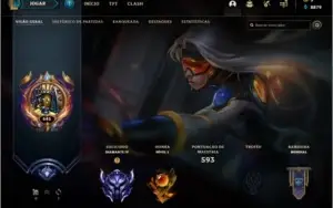 Conta lol todos campeões 800 skins, diamante honra 5