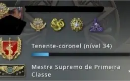 Conta ex global com 2 operações e 2 medalhas de serviço