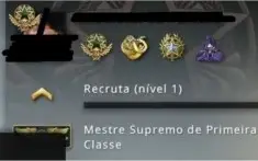 Conta ex global com 2 operações e 2 medalhas de serviço