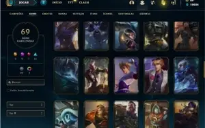 Conta Bronze 1 com 125 Champs e 69 Skins