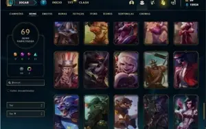 Conta Bronze 1 com 125 Champs e 69 Skins