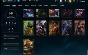 Conta Bronze 1 com 125 Champs e 69 Skins