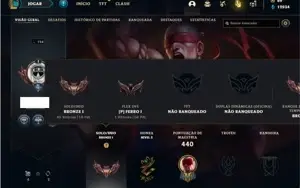 Conta Bronze 1 com 125 Champs e 69 Skins