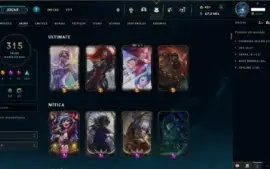 conta lol/valorant com bastante skin