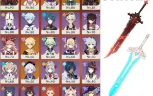 AR 55 Yae Miko, Shogun Raiden, Hutao, Venti, Diluc e Qiqi