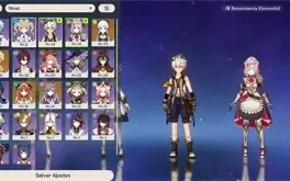 Conta Genshin Impact, Nilou, Ayaka, Cortadora da Neblina