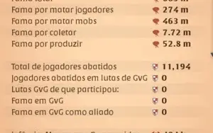 VENDO CONTA ALBION 800M DE FAMA + COLETA + CRAFT
