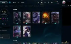Conta LoL Platina - 449 skins