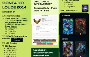 Conta do LOL (179 SKINS)