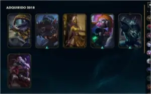 Conta Ouro 3 54 Campeões nivel 64  Riven Emissaria e mais.