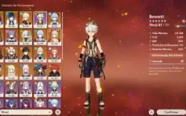 ✨ Conta Ar59 com 18 Personagens 5* + 9 Armas 5* ✨