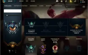 CONTA PLATINA 224 SKINS FULL CHAMPS
