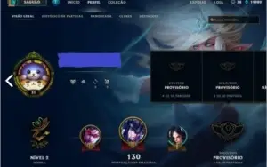 CONTA LOL NÍVEL 31 UNRANKED - 48 CAMPEOES - 20 SKINS