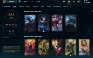 Conta de lol com Ryze triunfante 368 skins