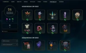Conta De Lol Lvl 200+, 100+ Skins