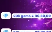 10K Gemas R$ 10,00| Anime Defenders