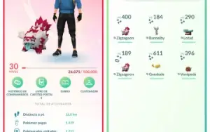 Conta Pokemon GO Nível 30 - Lendários,Mítico,Zorua e mais
