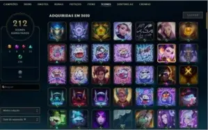 CONTA LOL DIAMANTE 4 / 203 SKINS