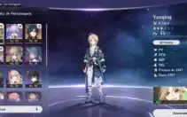Conta de honkai star rail, com blade, clara, yanqing e bailu