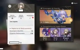 Honkai: Star Rail - Seele + Bailu + Arma 5* Welt e Himeko