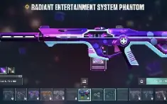 Conta de valorant mais de 570 reais gastos com muitas skins.