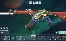Conta de valorant mais de 570 reais gastos com muitas skins.