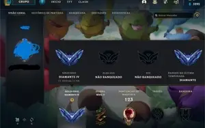 CONTA DIAMANTE 4 LOL