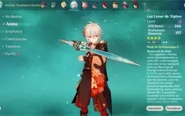 AR 56 com Nahida, Kazuha, Yelan, Kokomi, Ganyu c1 de Amos r2