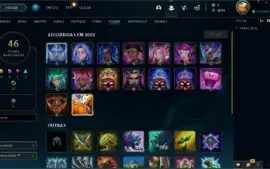 Conta Platina MMR ALTO VARIOS CHAMPS EMAIL NÂO CONFIRMADO