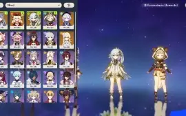 Genshin Impact conta AR 49 End Game Nahida + Klee +Qiqi