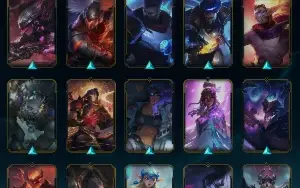 CONTA DE LOL LVL355, MMR de esmeralda, 99 skins