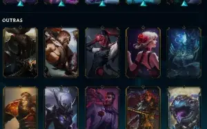CONTA DE LOL LVL355, MMR de esmeralda, 99 skins