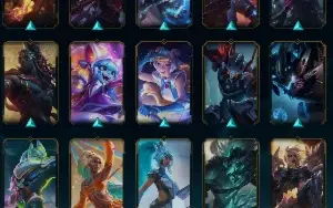 CONTA DE LOL LVL355, MMR de esmeralda, 99 skins