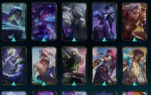 CONTA DE LOL LVL355, MMR de esmeralda, 99 skins