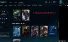 Conta League Of Legends 120 Champions 40 skins Smurf Bronze