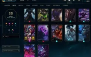 conta league of legends platina 4