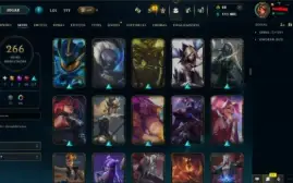 Conta de LoL de 2013 | 266 skins, 293 emotes, 509 ícones e +