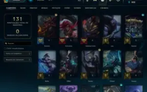 Conta Esmeralda 4 com 51 Champions, 23 Skins (2 Vitoriosas)
