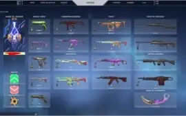 Conta NFA Valorant, Level 182, Diamante 1, karambit do passe