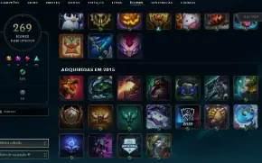 Conta Mestre 69% WR|MMR Challenger/GM | 256 Skins | 221K E.A